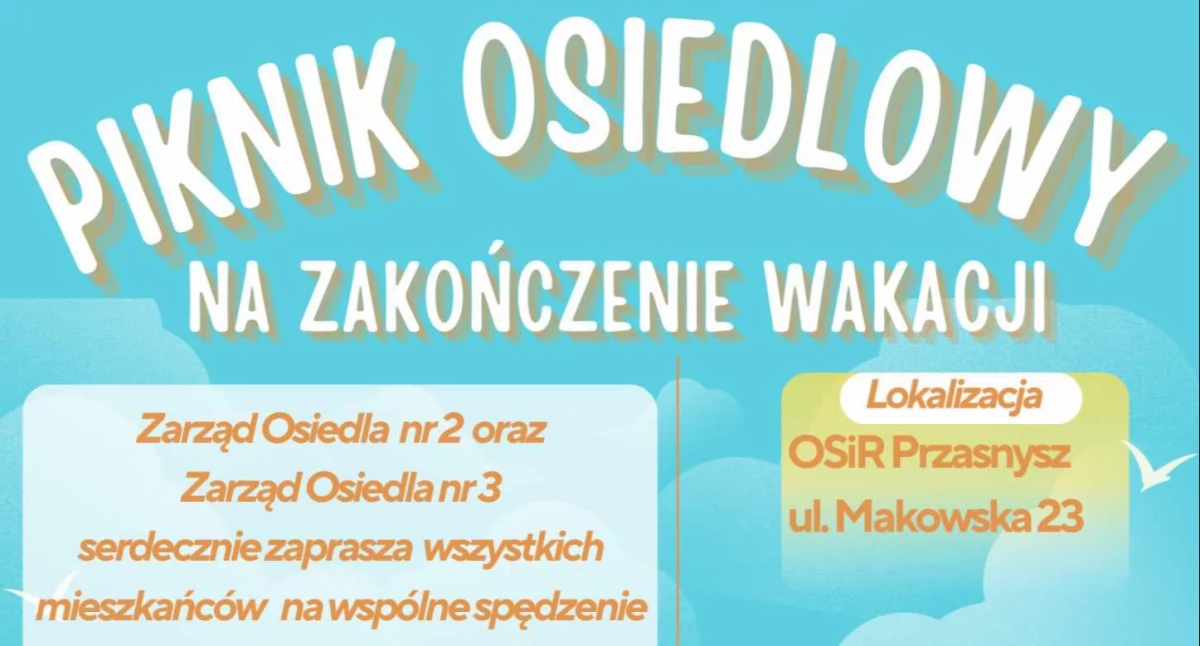 Festyny - Pikniki - Wydarzenia, Piknik osiedlowy zakończenie wakacji - zdjęcie, fotografia