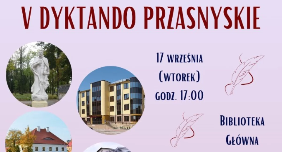 Książki - publikacje , Dyktando Przasnyskie zaproszenie - zdjęcie, fotografia