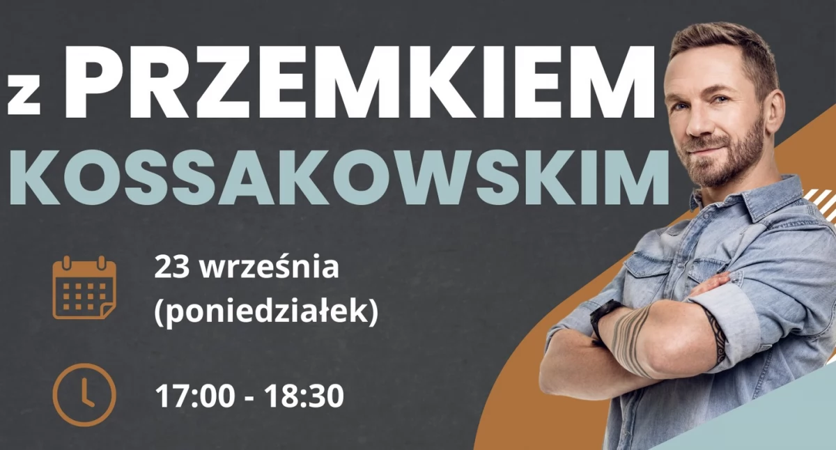 Książki - publikacje , Spotkanie autorskie Przemkiem Kossakowskim zmiana miejsca wydarzenia - zdjęcie, fotografia