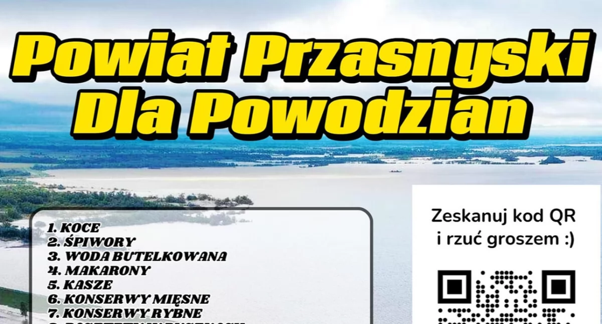 Charytatywne akcje, Powiat Przasnyski powodzian - zdjęcie, fotografia