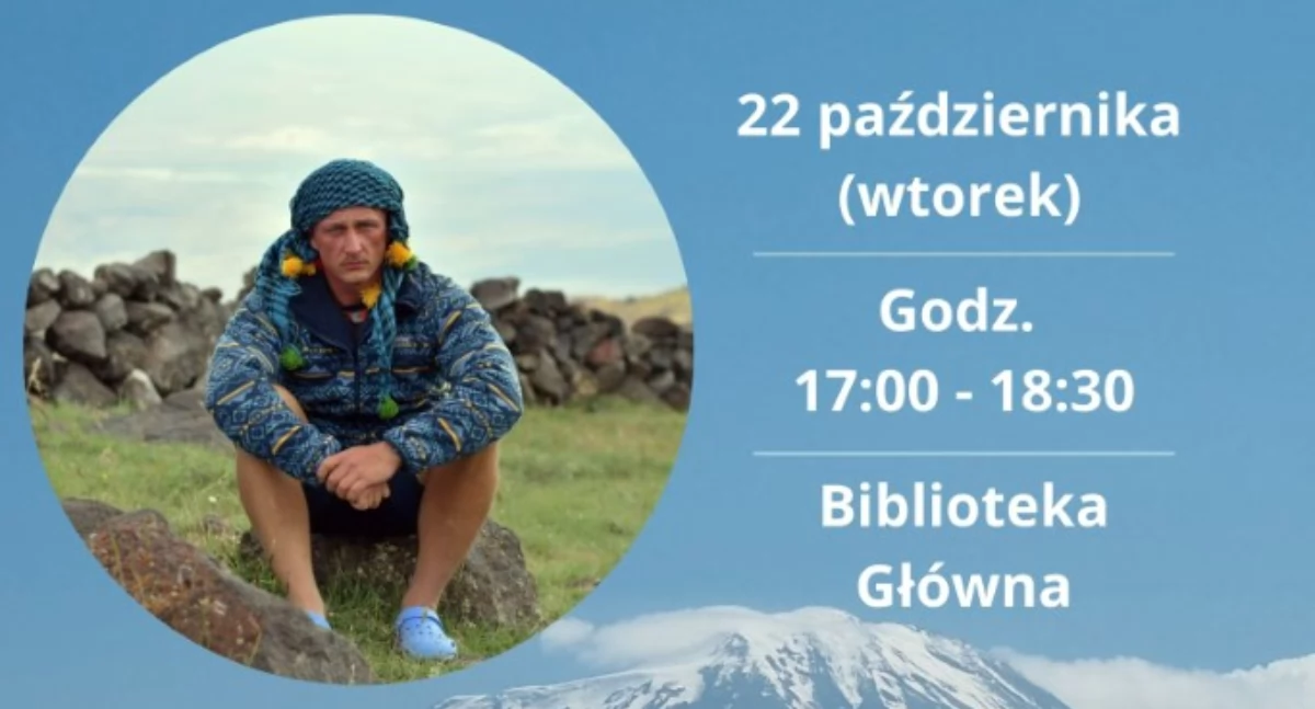 Książki - publikacje , Spotkanie Mariuszem Cichowskim przasnyszaninem zdobywcą szczytu Wielkiego Araratu - zdjęcie, fotografia