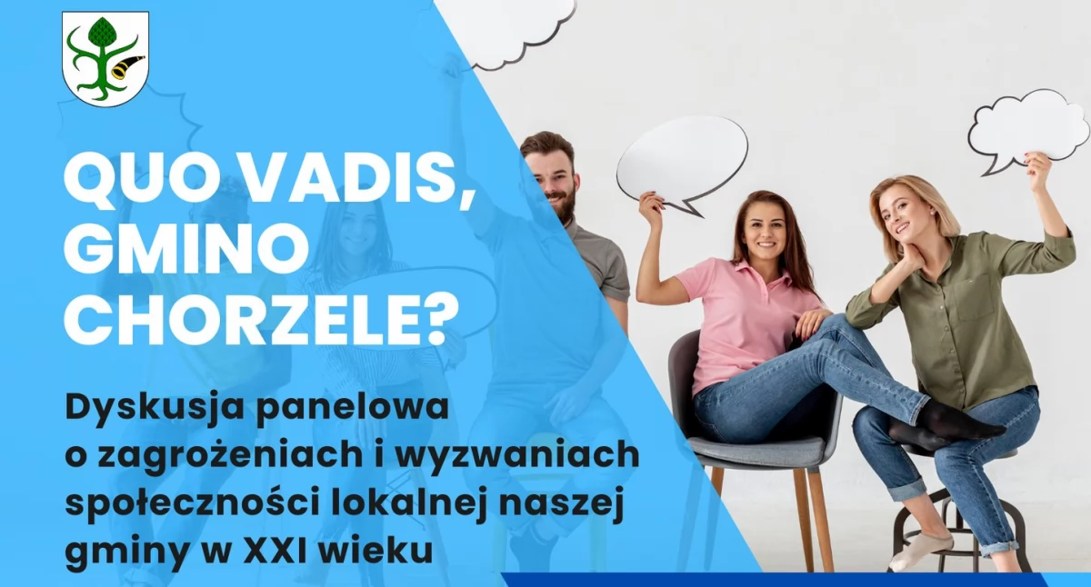 Komunikaty, Dyskusja panelowa poświęcona kwestiom demografii wyzwań stojących przed gminą Chorzele - zdjęcie, fotografia