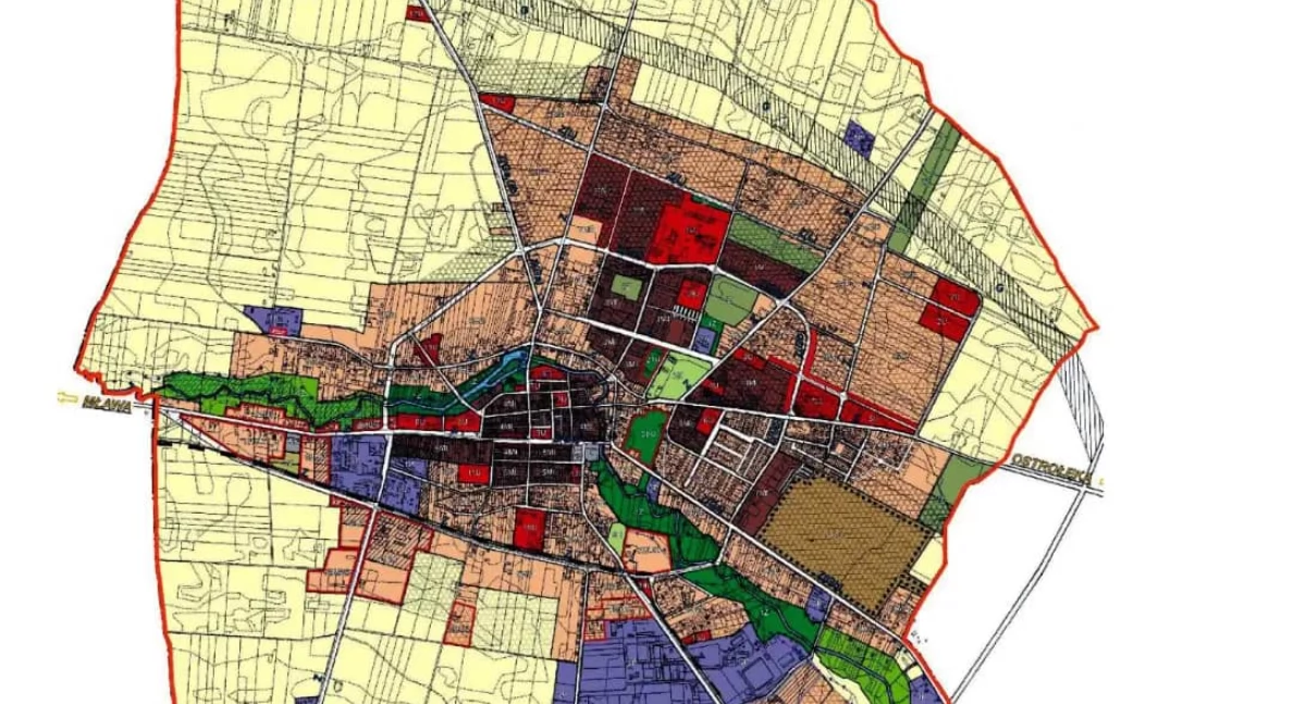Burmistrz - Rada - Miasto, Miasto Przasnysz przygotowuje wprowadzenia terenie całego Przasnysza Planu Ogólnego - zdjęcie, fotografia