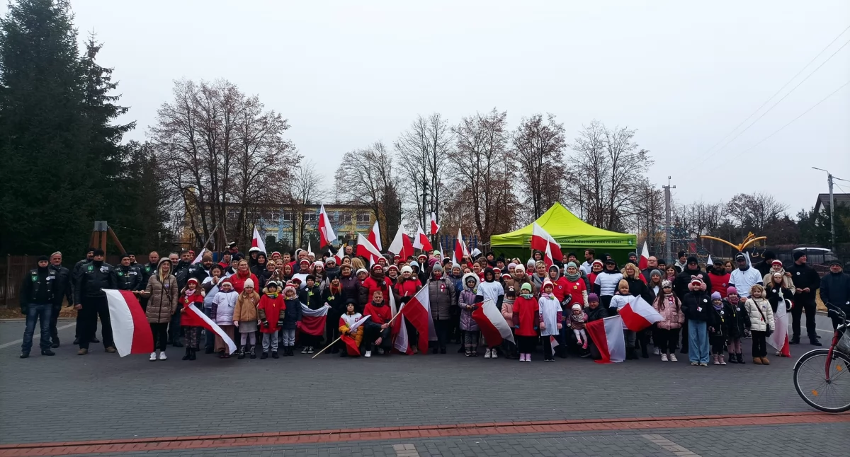 Święta i uroczystości , jednorożcu maszerowali Niepodległej Lenki - zdjęcie, fotografia