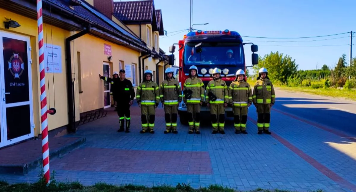 Pożary - Straż , Lesznie włączona Krajowego Systemu Ratowniczo Gaśniczego - zdjęcie, fotografia