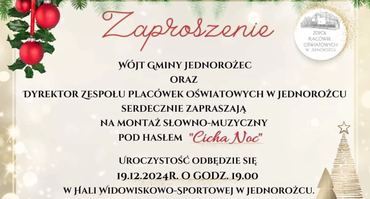 Koncerty, Świąteczny montaż słowno muzyczny Jednorożcu - zdjęcie, fotografia