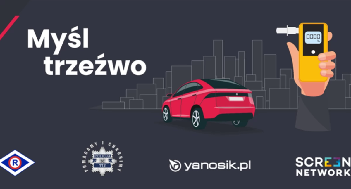 Komunikaty policji , Kierowco myśl trzeźwo Ruszyła akcja informacyjno edukacyjna - zdjęcie, fotografia