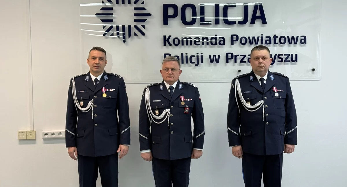 Komunikaty policji , Zmiana stanowisku Komendanta Powiatowego Policji Przasnyszu - zdjęcie, fotografia