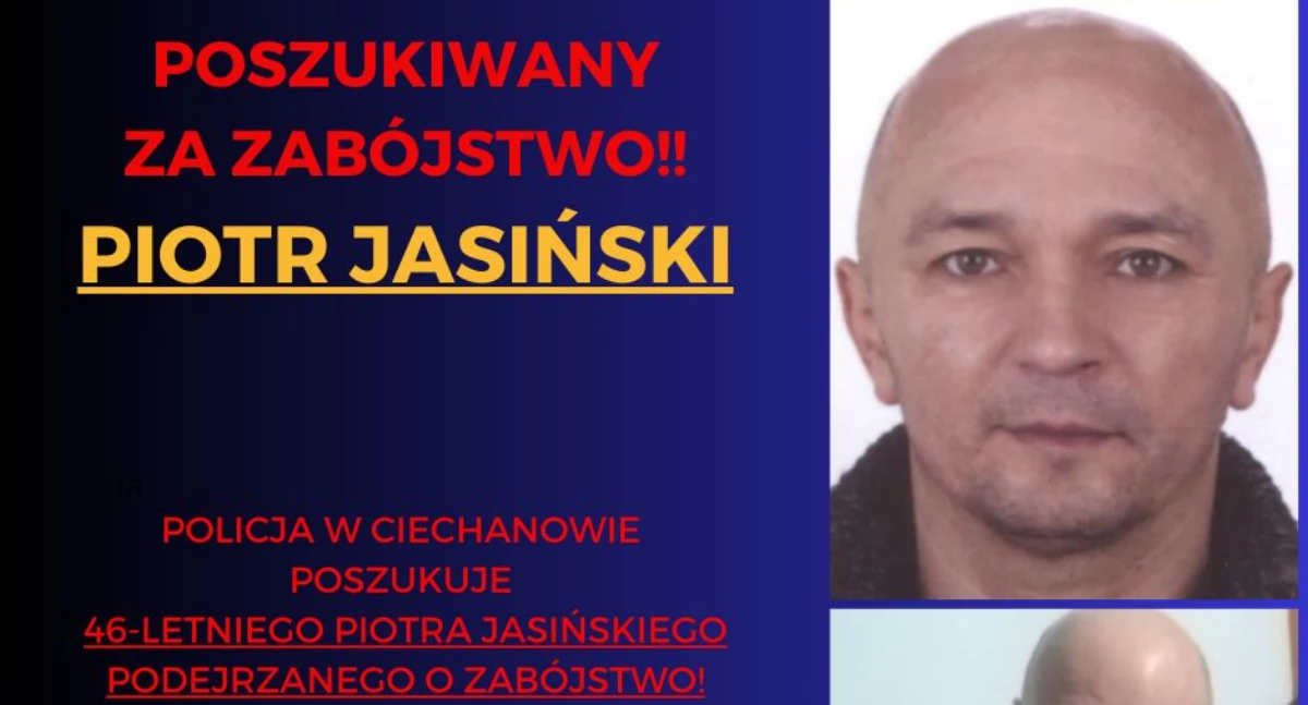 Osoby poszukiwane, Poszukiwany podejrzany zabójstwo - zdjęcie, fotografia