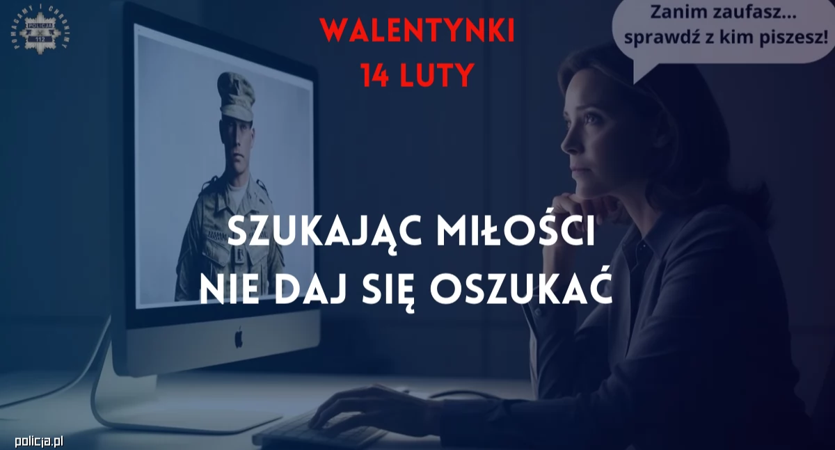 Komunikaty policji , Szukając miłości oszukać! - zdjęcie, fotografia