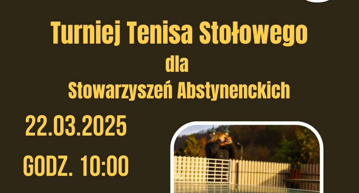 Tenis Stołowy, Turniej tenisa stołowego stowarzyszeń abstynenckich - zdjęcie, fotografia