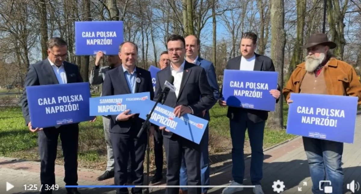 Wybory , Maciej Wróbel wiceminister kultury dziedzictwa narodowego wizytował Przasnyszu - zdjęcie, fotografia