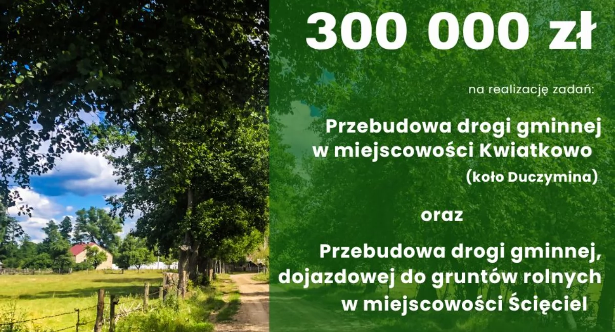 Burmistrz - Rada - Miasto, modernizację dróg Kwiatkowie Ścięcielu - zdjęcie, fotografia