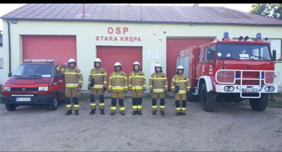 Pożary - Straż , Gmina Przasnysz dofinansowaniem remont strażnicy Starej Krępie - zdjęcie, fotografia