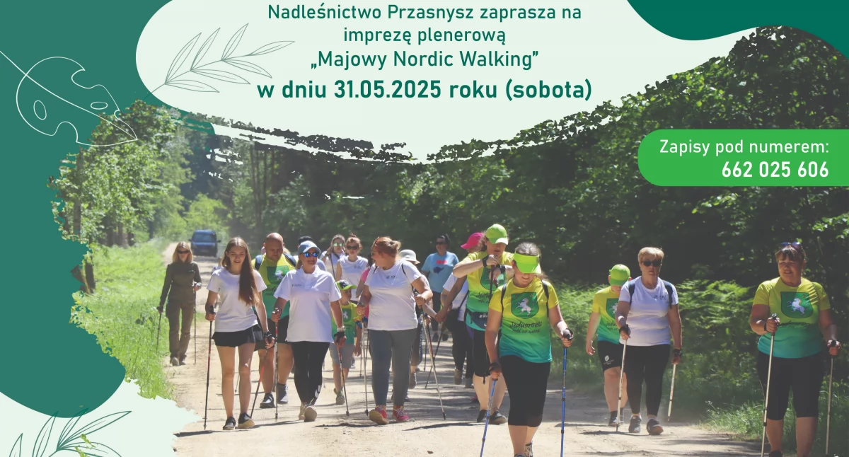 Styl Życia, Majowy Nordic Walking Nadleśnictwem Przasnysz - zdjęcie, fotografia