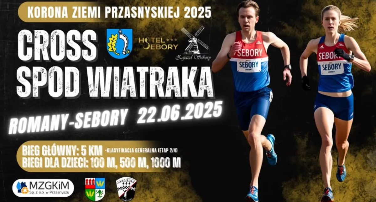 Biegi, Korona Ziemi Przasnyskiej Cross Wiatraka - zdjęcie, fotografia