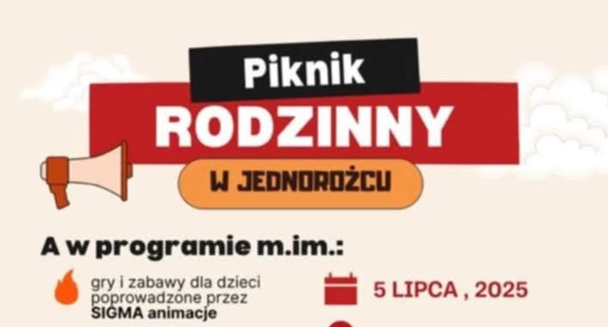 Festyny - Pikniki - Wydarzenia, Piknik Rodzinny Jednorożcu - zdjęcie, fotografia