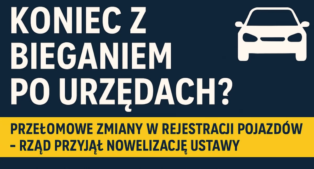 Partie polityczne, Rewolucja rejestracji pojazdów koniec kolejkami urzędach - zdjęcie, fotografia