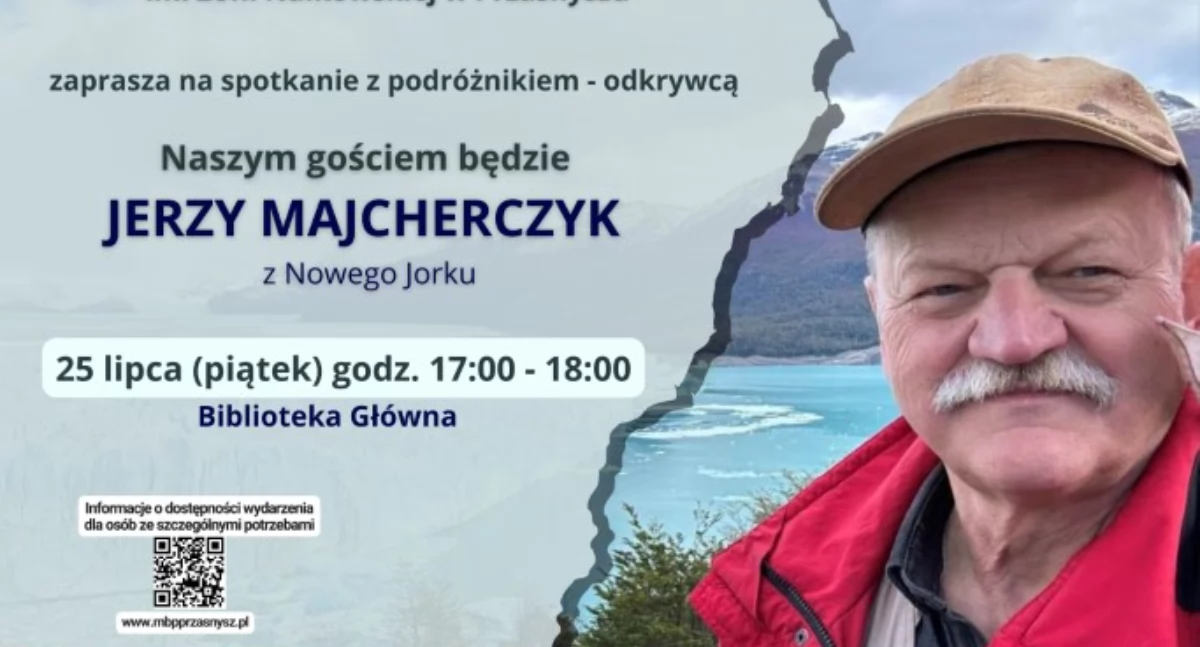 Książki - publikacje , Spotkanie Jerzym Majcherczykiem podróżnikiem odkrywcą uczestnikiem wielu ekspedycji - zdjęcie, fotografia