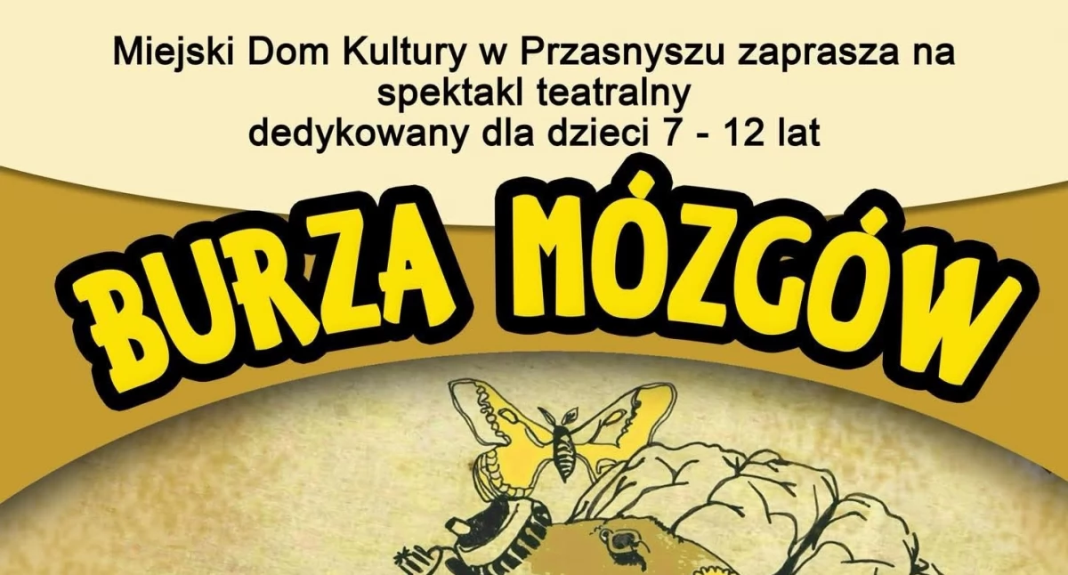 Teatr, Darmowy spektakl dzieci „Burza Mózgów” sierpnia! - zdjęcie, fotografia