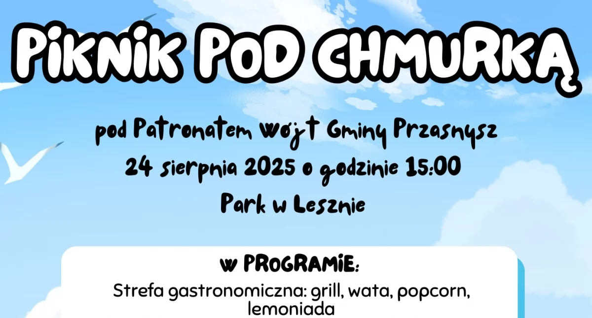 Festyny - Pikniki - Wydarzenia, Piknik chmurką Lesznie - zdjęcie, fotografia