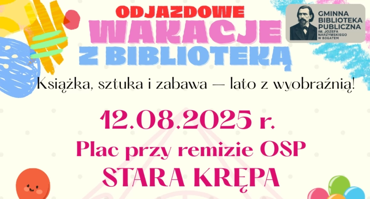 Warsztaty, Odjazdowe Wakacje Biblioteką Starej Krępie - zdjęcie, fotografia