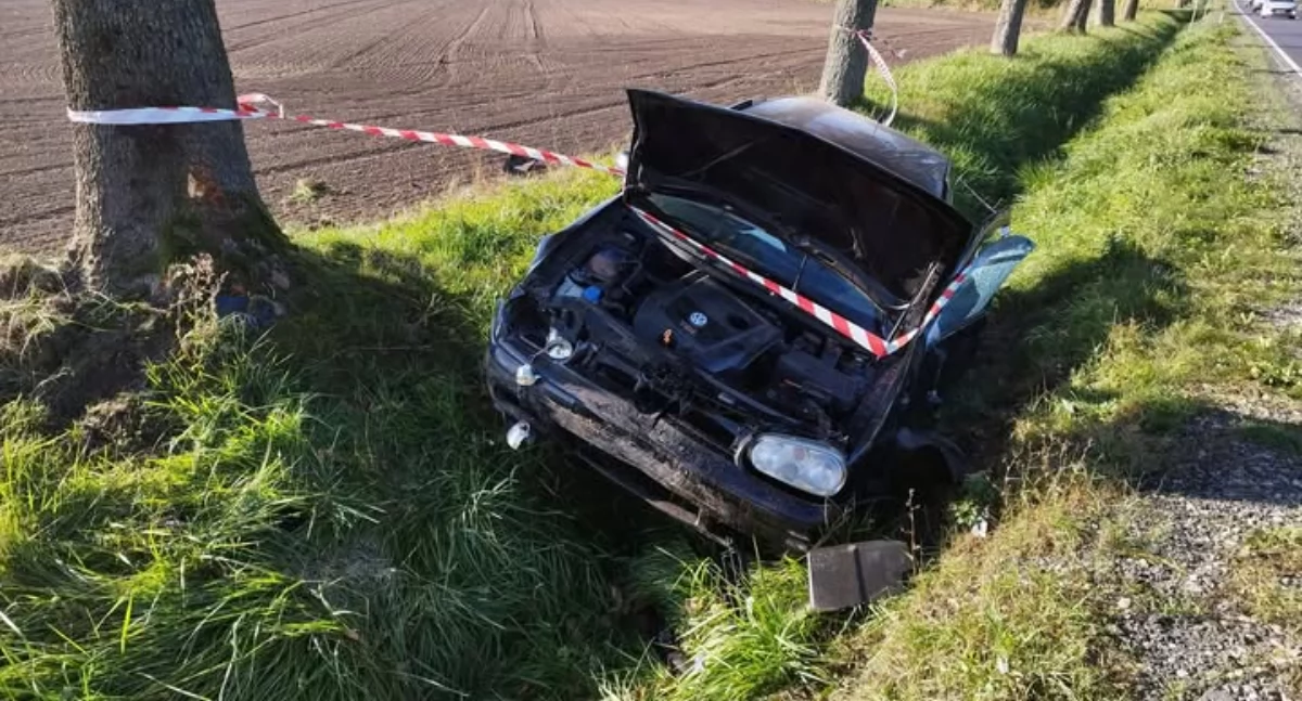 Wypadki drogowe, ostatniej chwili Zderzenie drogowe Rąbieżu Utrudnienia drodze relacji Ciechanów Przasnysz - zdjęcie, fotografia