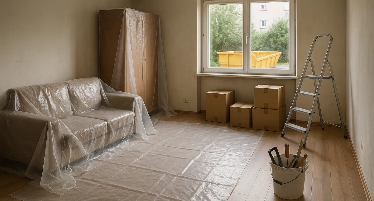 Promocje gospodarcze, przygotować mieszkanie remontu lista rzeczy zrobienia przed pracami - zdjęcie, fotografia