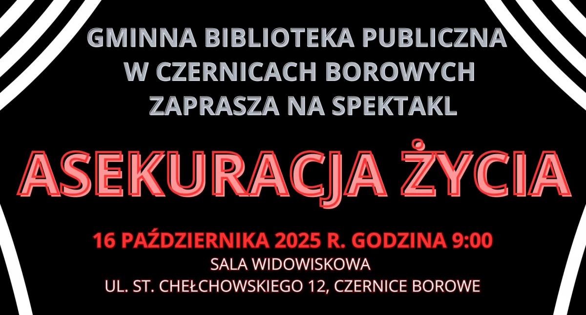 Teatr, Czernice Borowe Spektakl promowaniu zdrowego stylu życia - zdjęcie, fotografia