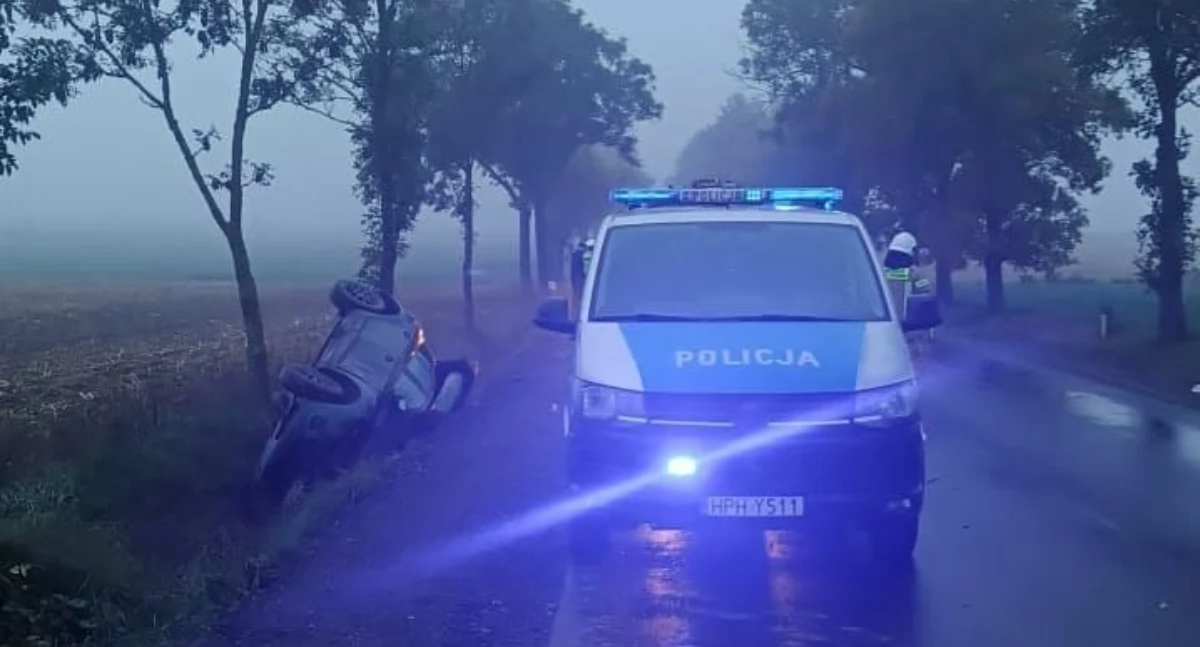 Wypadki drogowe, Utrudnienia ruchu trasie Przasnysz Ciechanów - zdjęcie, fotografia