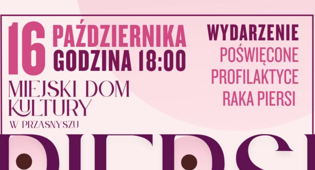 Szpital - zdrowie , Różowy październik wieczór profilaktyki Przasnyską Radą Kobiet - zdjęcie, fotografia