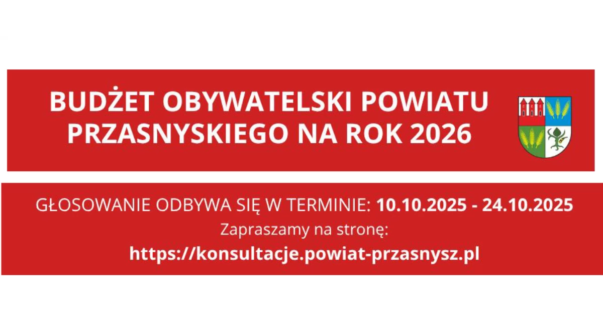 Komunikaty, Ruszyło głosowanie Budżecie Obywatelskim Powiatu Przasnyskiego 2026! - zdjęcie, fotografia