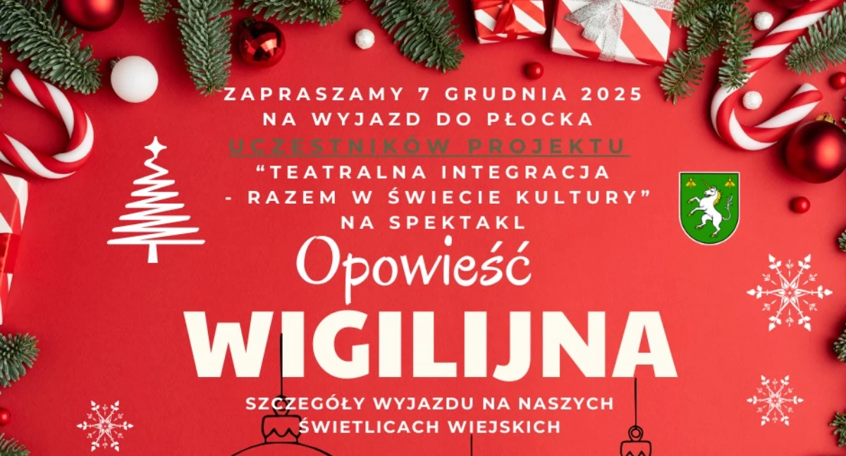 Teatr, Teatralna Integracja bezpłatny wyjazd Płocka spektakl Opowieść Wigilijna - zdjęcie, fotografia