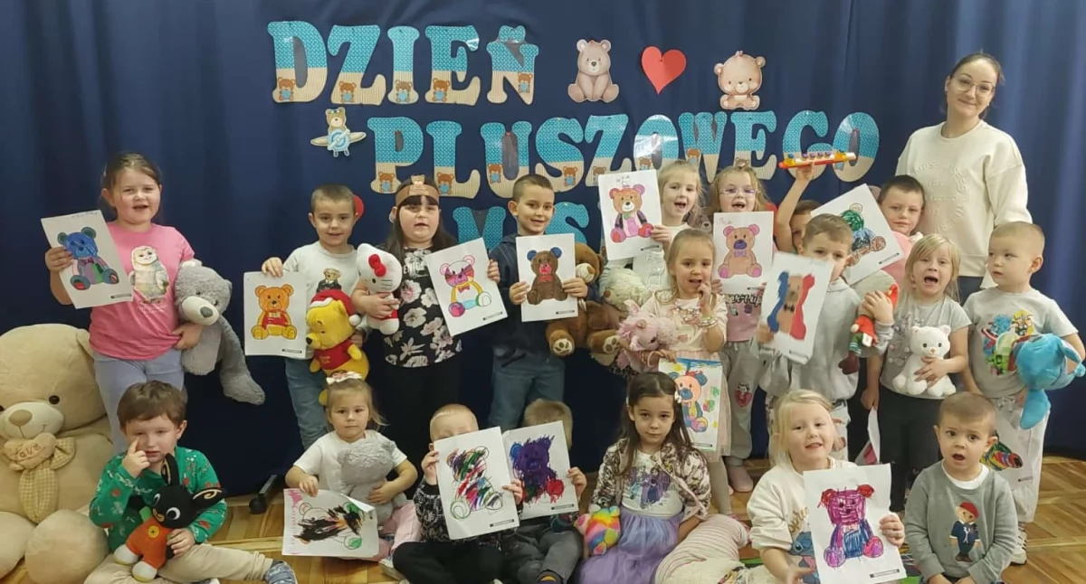 Szkoły podstawowe, Dzień Pluszowego Misia Lesznie - zdjęcie, fotografia