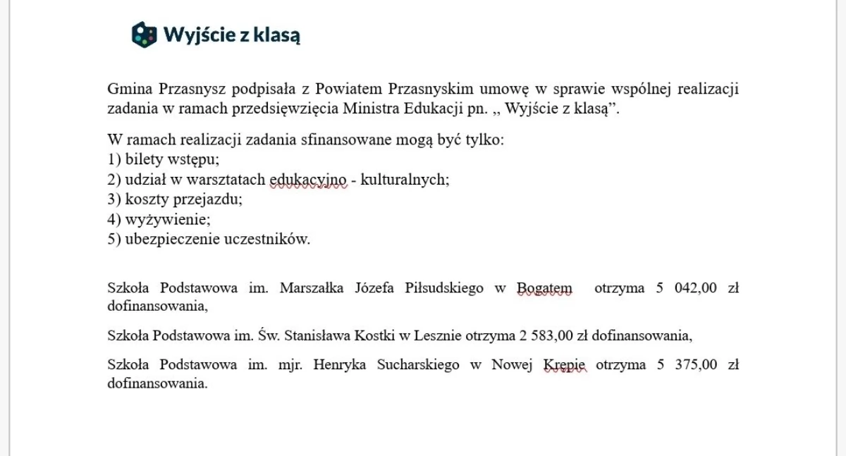 Samorządy Gminne, Gmina Przasnysz kolejnym wsparciem edukacji! - zdjęcie, fotografia