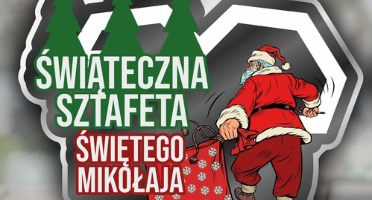 Biegi, Świąteczna Sztafeta Mikołajkowa grudnia Przasnyszu! - zdjęcie, fotografia