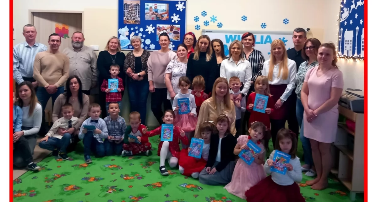 Przedszkola i Żłobki, Wspólne kolędowanie Oddziale Przedszkolnym Bogatem - zdjęcie, fotografia