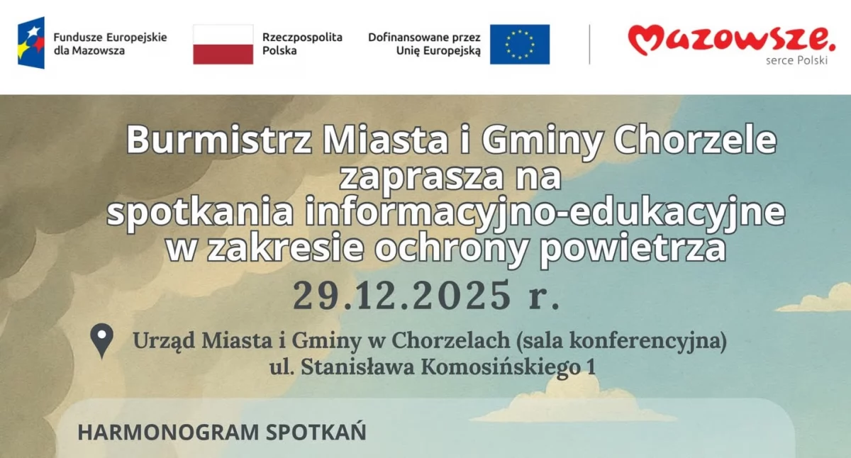Komunikaty, Spotkania informacyjno edukacyjne ochronie powietrza - zdjęcie, fotografia