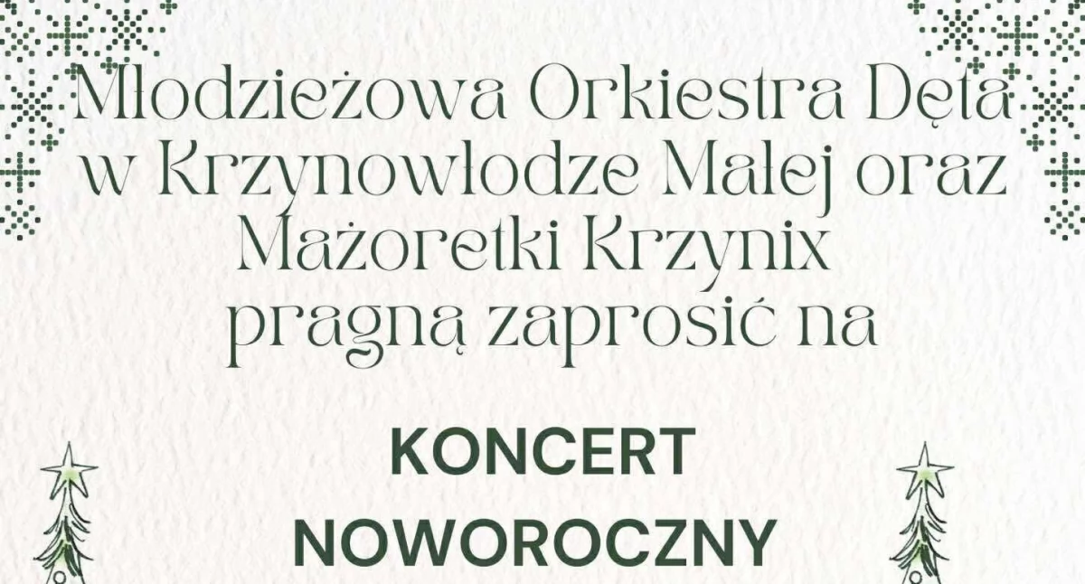 Koncerty, Muzyczne spotkanie Krzynowłodze Małej orkiestra mażoretki jednej scenie - zdjęcie, fotografia