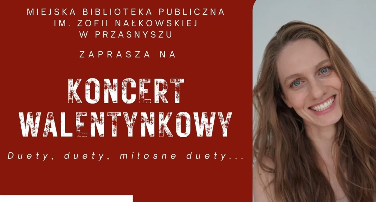 Koncerty, Walentynkowy wieczór muzyką miłością Miejskiej Bibliotece Publicznej Przasnyszu - zdjęcie, fotografia