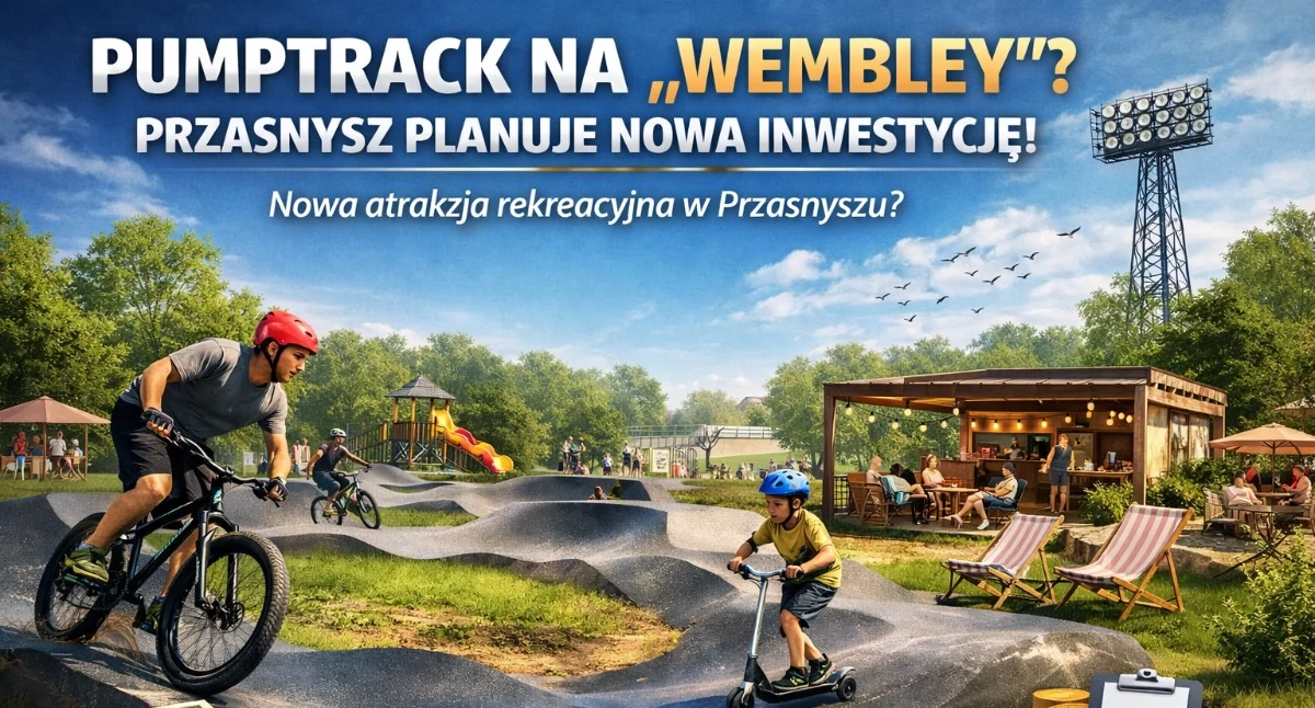 Burmistrz - Rada - Miasto, Pumptrack „Wembley” Przasnysz planuje kolejną sportową inwestycję - zdjęcie, fotografia