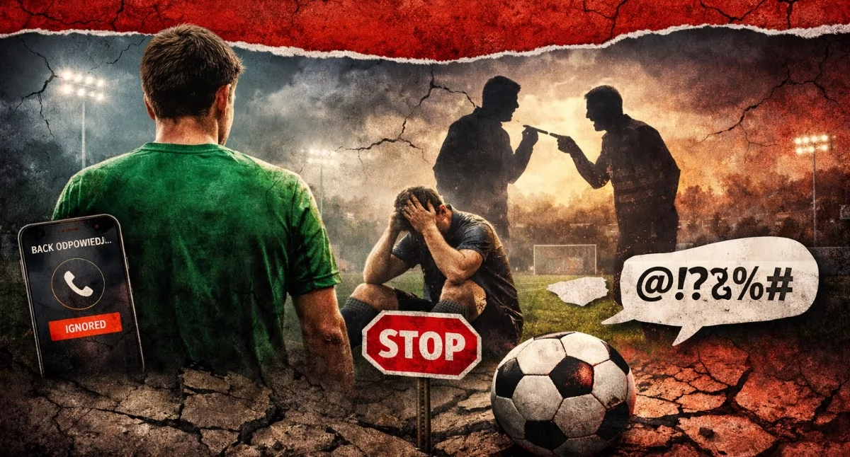 Piłka nożna, Konflikt lokalnym boisku Mazowsze Jednorożec zarzuca Iskrze Krasne - zdjęcie, fotografia