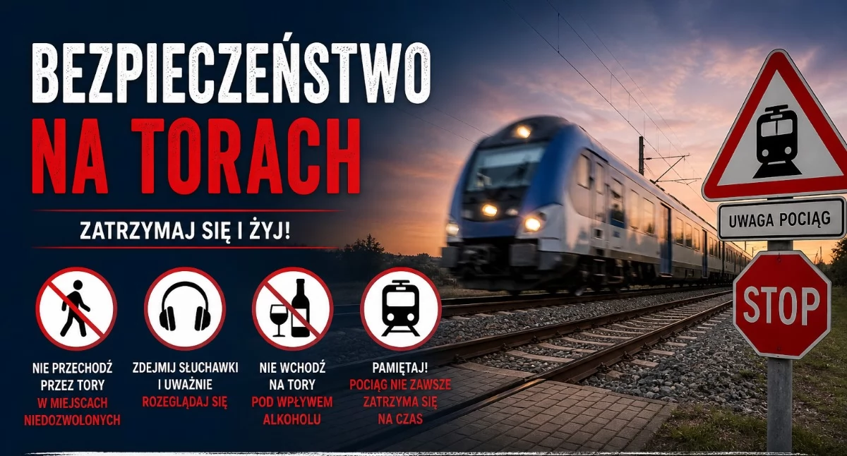 Komunikaty policji , Tragedia torach Ciechanowie latek potrącony przez pociąg - zdjęcie, fotografia