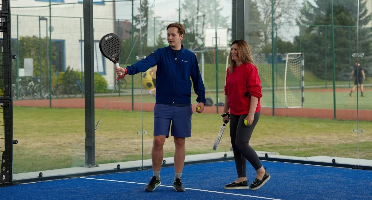 Padel, Padel wkroczył Przasnysza boisko przyciąga mieszkańców - zdjęcie, fotografia