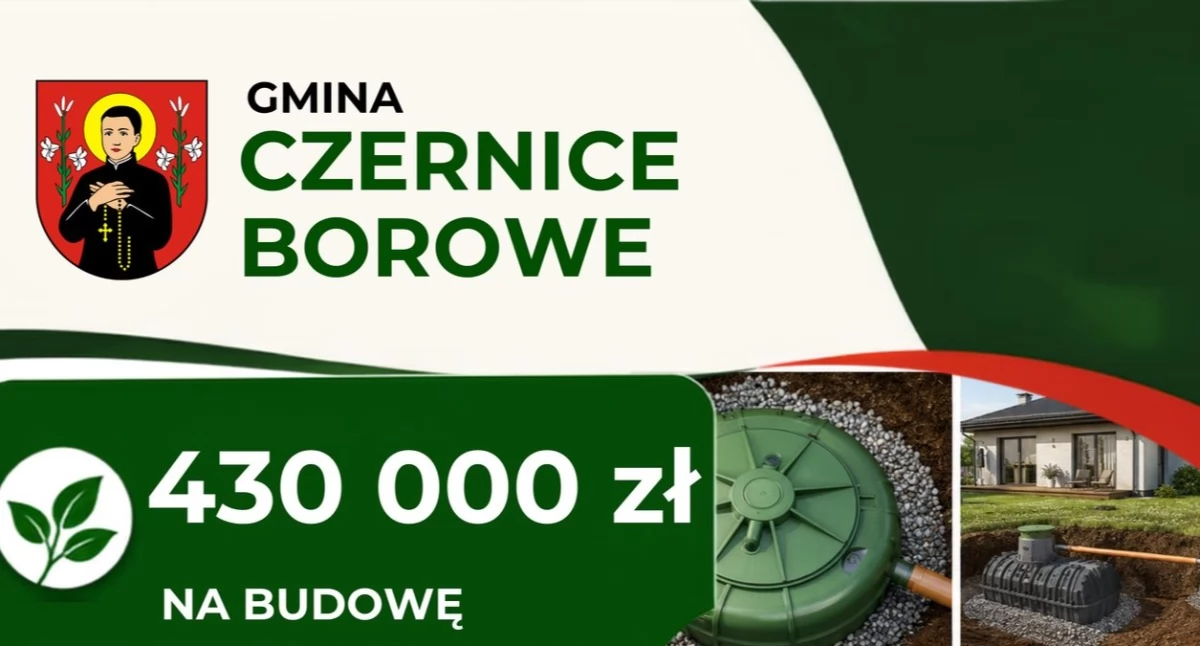 Samorządy Gminne, Powstaną przydomowe oczyszczalnie ścieków Gmina Czernice Borowe dofinansowaniem - zdjęcie, fotografia