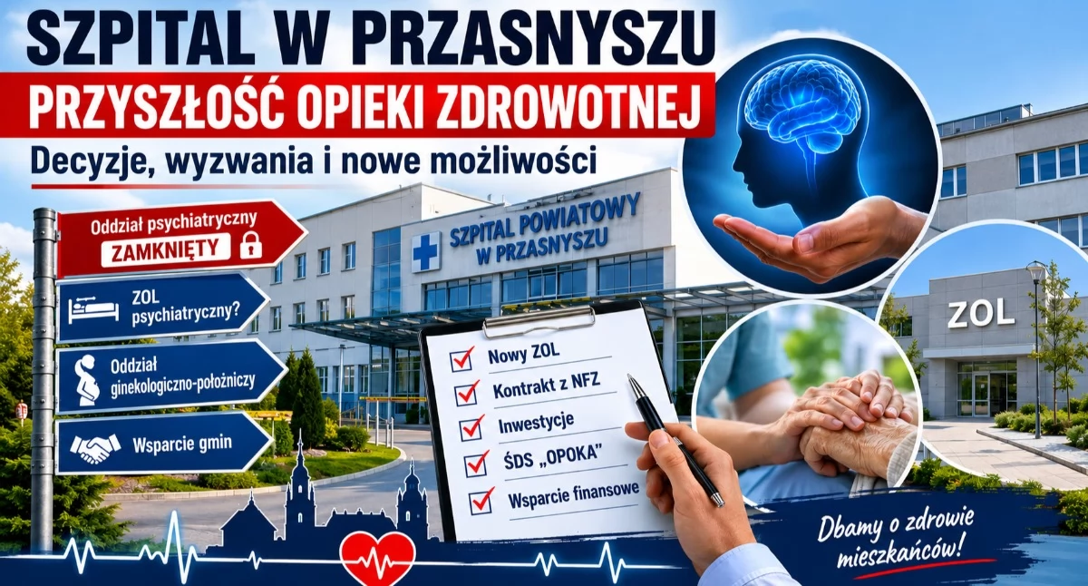 Szpital - zdrowie , Przasnyski szpital rozdrożu Powiat walczy przyszłość kluczowych oddziałów - zdjęcie, fotografia