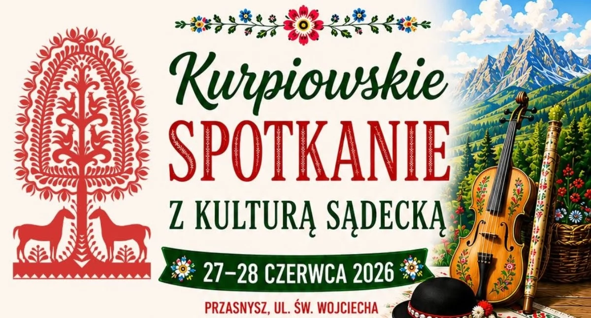 Festyny - Pikniki - Wydarzenia, Kurpie spotkają Sądecczyznę Wyjątkowe święto folkloru koniec czerwca Przasnyszu - zdjęcie, fotografia