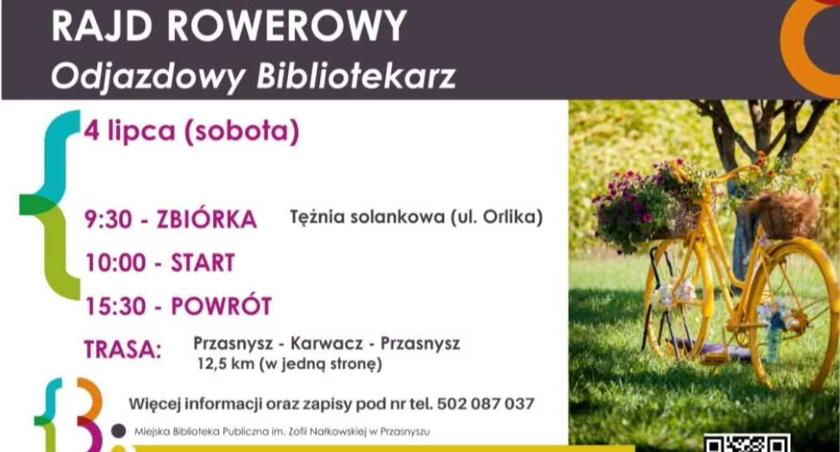 Rower, „Odjazdowy Bibliotekarz” wraca Przasnysza Ruszyły zapisy rowerowy - zdjęcie, fotografia