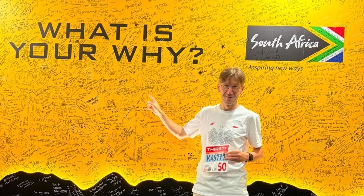 Biegi, Jacek Gadomski ukończył legendarny Comrades Marathon Przasnyszanin zmierzył kilometrowym wyzwaniem - zdjęcie, fotografia