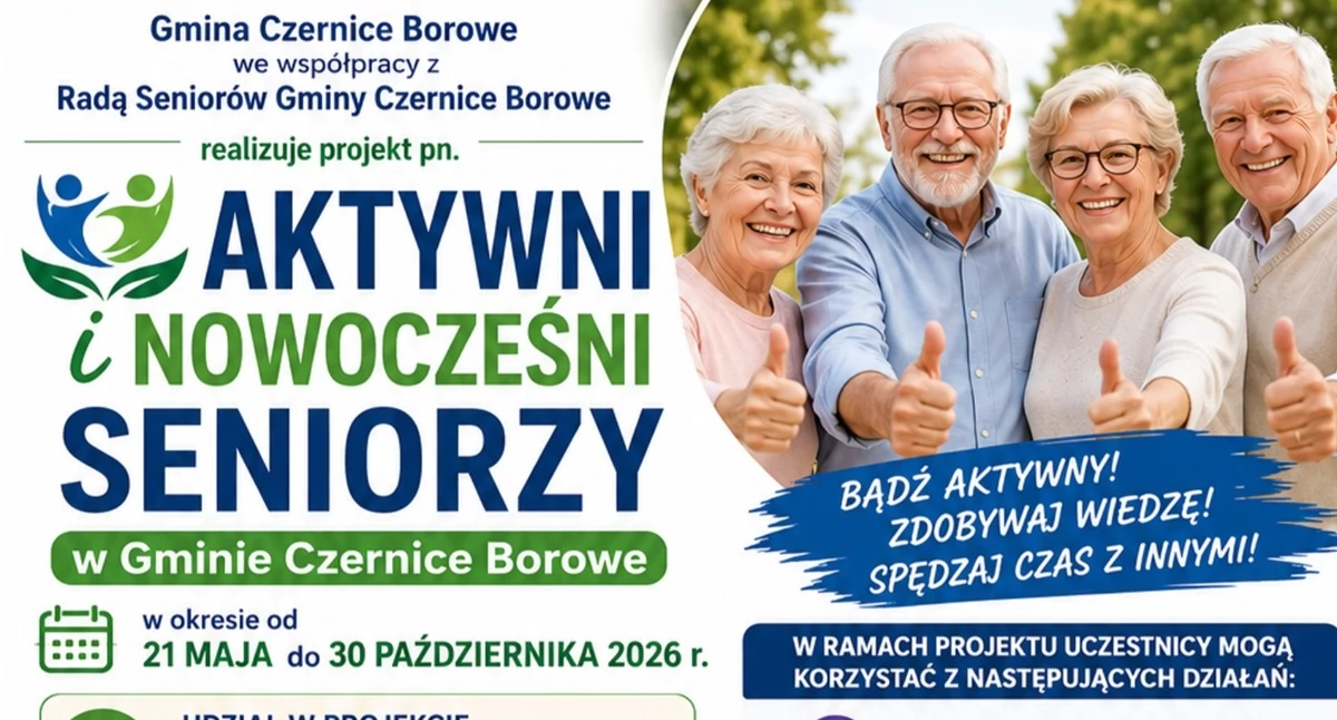 Styl Życia, Rusza rekrutacja projektu „Aktywni nowocześni Seniorzy Gminie Czernice Borowe” - zdjęcie, fotografia
